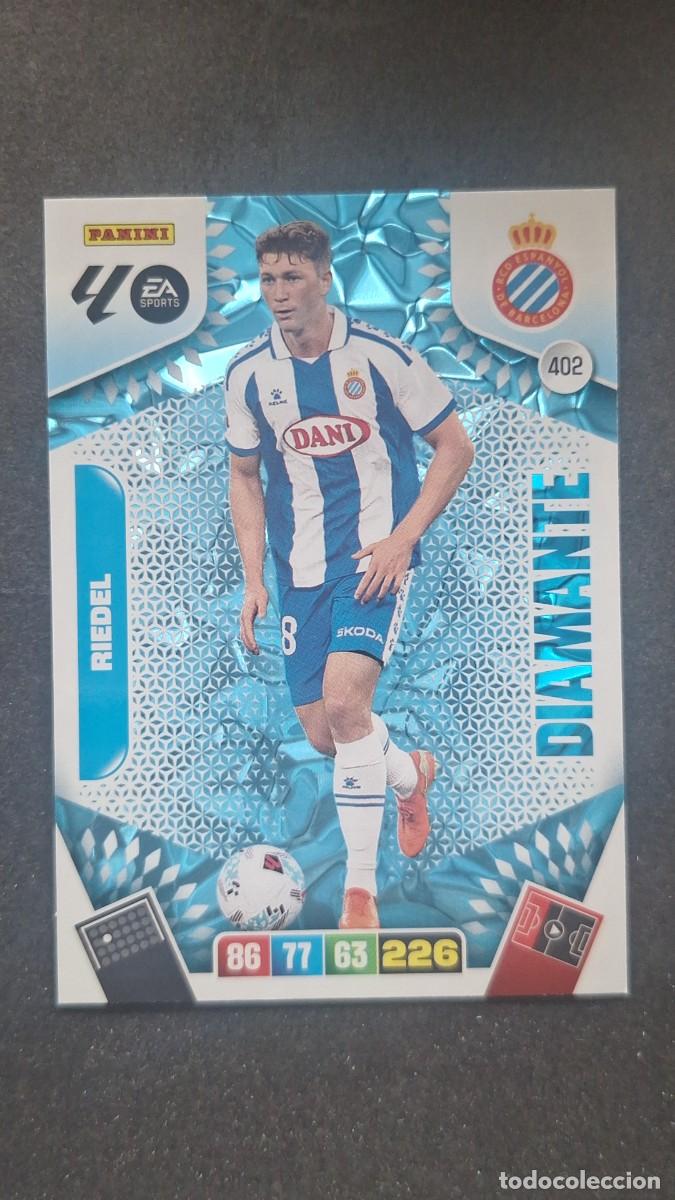 Cartes &agrave; collectionner de Football: L3 RIEDEL R. C. D. ESPA&Ntilde;OL 402 DIAMANTE ADRENALYN XL LIGA 2025/2026 25 26 PANINI