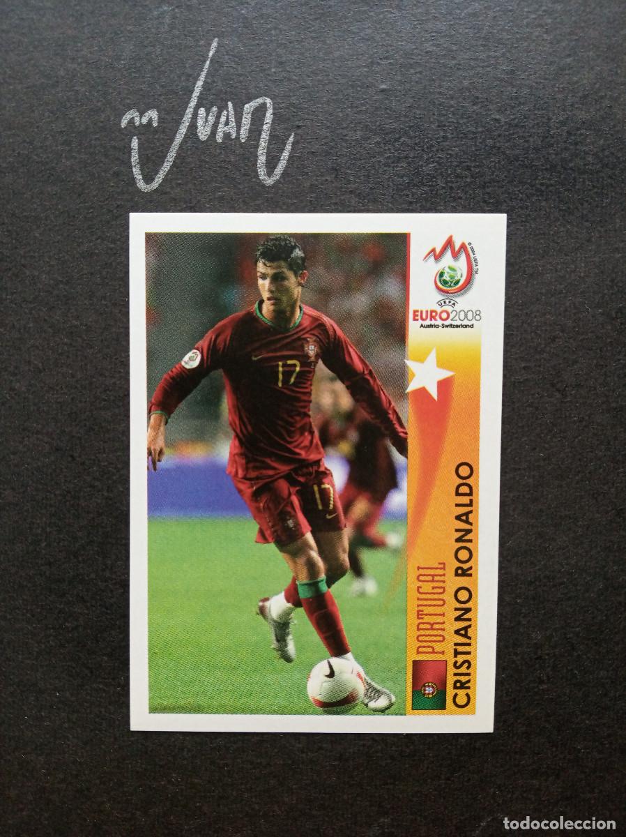 Cromos de F&uacute;tbol: N&ordm; 509 CRISTIANO RONALDO PORTUGAL REAL MADRID ⚽ PANINI &reg; UEFA EURO 2008 EUROCOPA 08 SIN PEGAR NUEVO