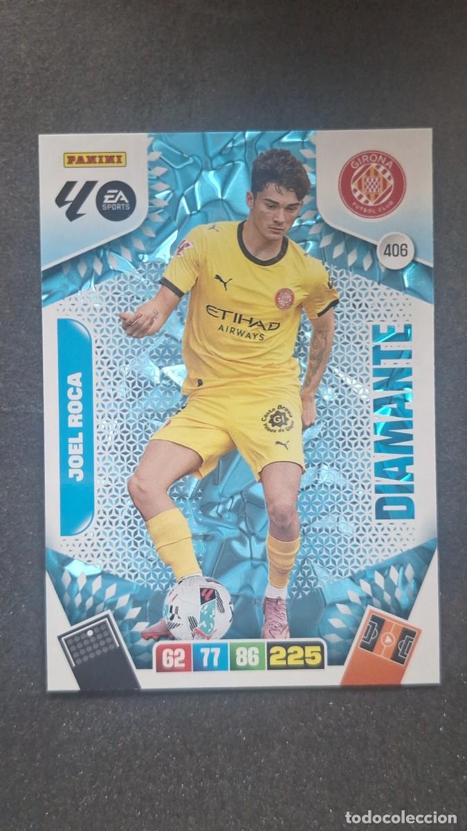 Cromos de F&uacute;tbol: L3 JOEL ROCA GIRONA F. C. 406 DIAMANTE ADRENALYN XL LIGA 2025/2026 25 26 PANINI