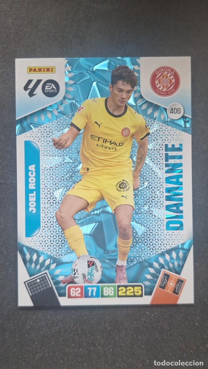 Cromos de F&uacute;tbol: L3 JOEL ROCA GIRONA F. C. 406 DIAMANTE ADRENALYN XL LIGA 2025/2026 25 26 PANINI