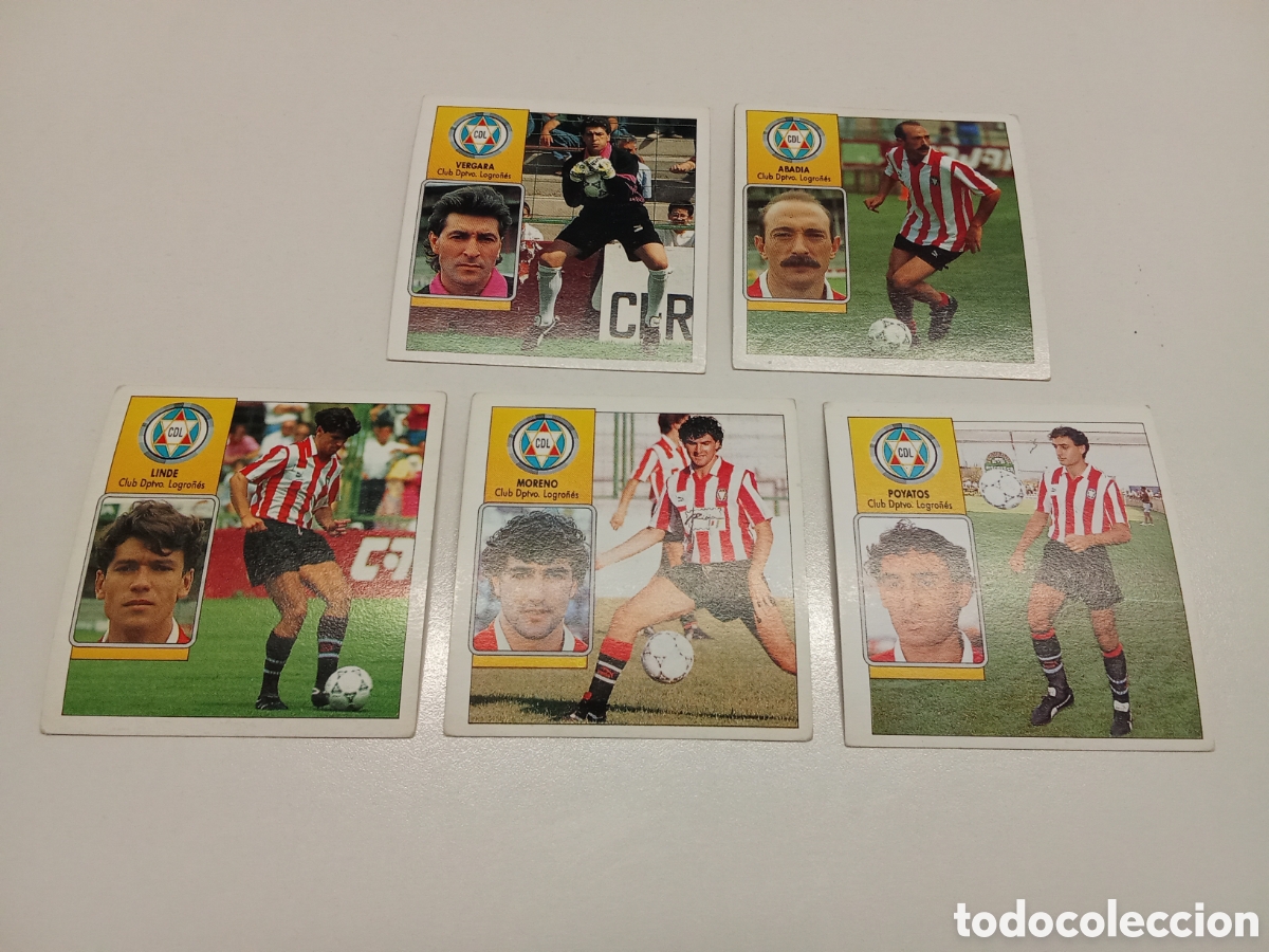 Fu&szlig;ball-Sticker: LINDE LOGRO&Ntilde;ES LIGA ESTE 92 93 NUNCA PEGADO