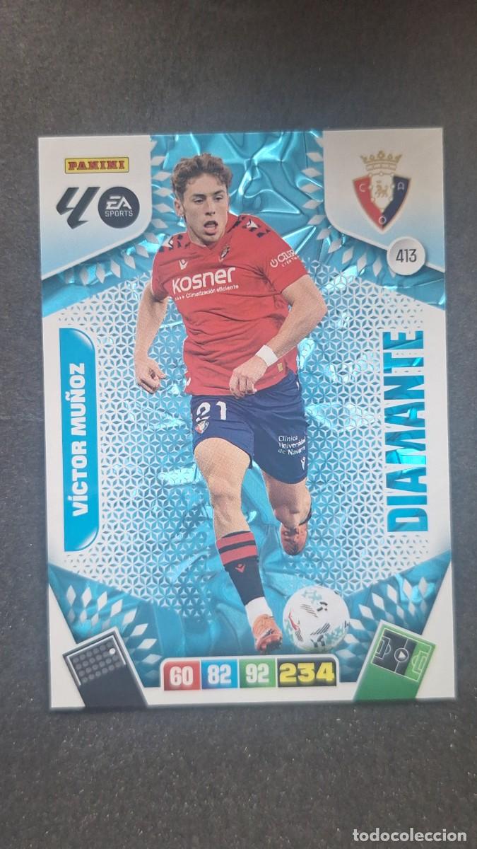 Cromos de F&uacute;tbol: L3 VICTOR MU&Ntilde;OZ C. A. OSASUNA 413 DIAMANTE ADRENALYN XL LIGA 2025/2026 25 26 PANINI