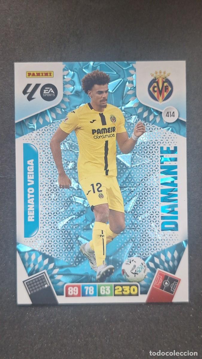 Cromos de F&uacute;tbol: L3 RENATO VEIGA VILLARREAL C. F. 414 DIAMANTE ADRENALYN XL LIGA 2025/2026 25 26 PANINI