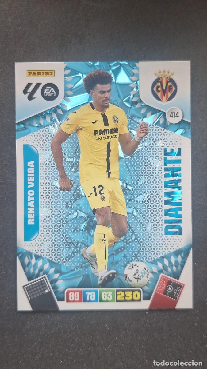 Cromos de F&uacute;tbol: L3 RENATO VEIGA VILLARREAL C. F. 414 DIAMANTE ADRENALYN XL LIGA 2025/2026 25 26 PANINI