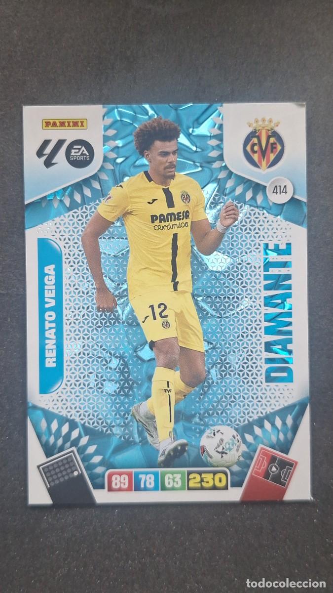 Cromos de F&uacute;tbol: L3 RENATO VEIGA VILLARREAL C. F. 414 DIAMANTE ADRENALYN XL LIGA 2025/2026 25 26 PANINI