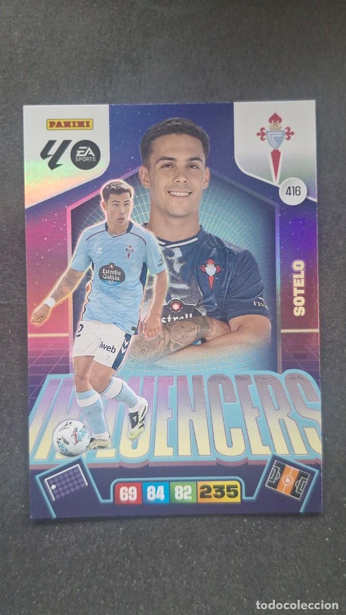 Cromos de F&uacute;tbol: L3 SOTELO CELTA DE VIGO 416 INFLUENCERS ADRENALYN XL LIGA 2025/2026 25 26 PANINI