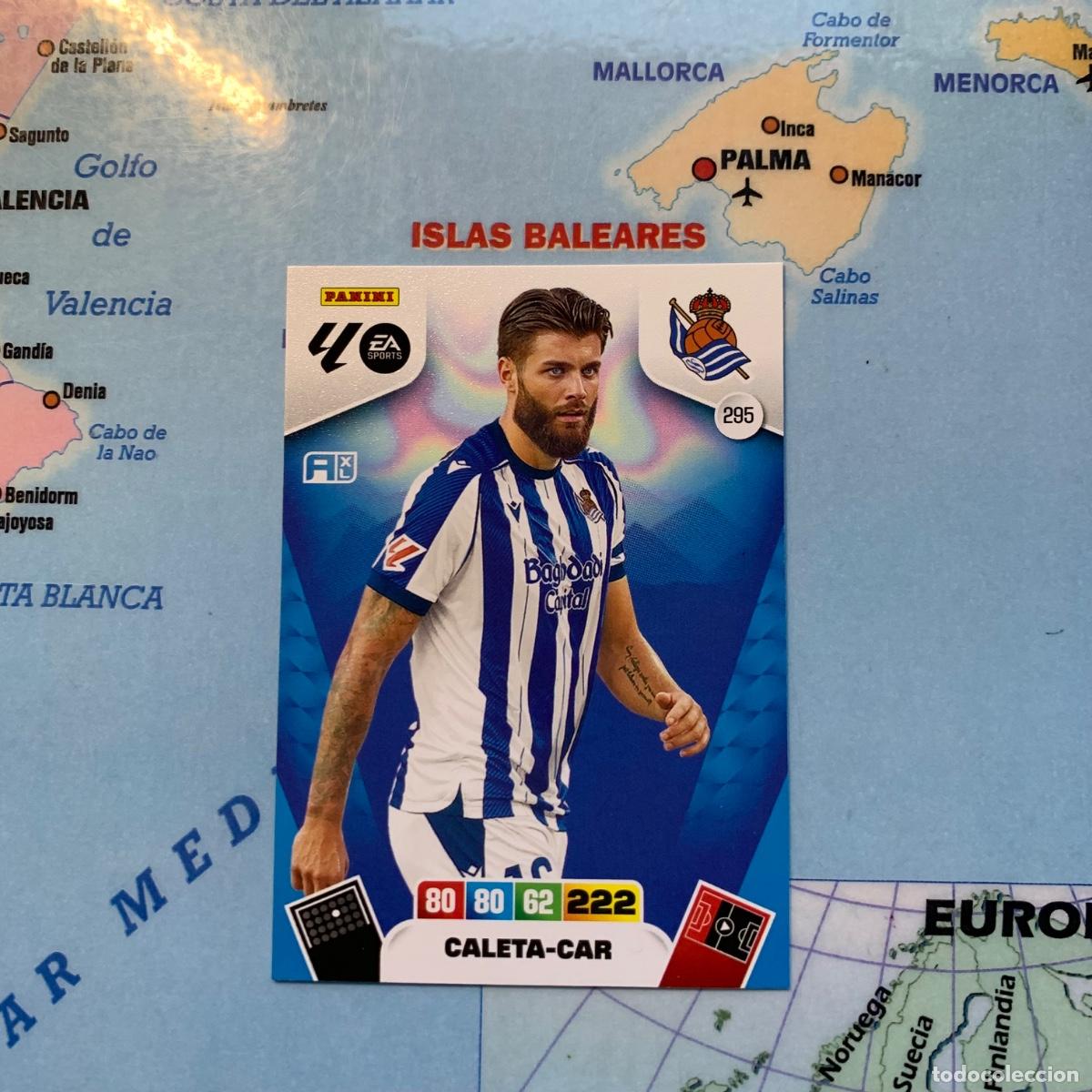 Cromos de F&uacute;tbol: Caleta-car n&uacute;mero 295 de la Real Sociedad cromo adrenalyn XL 25-26 2025-2026