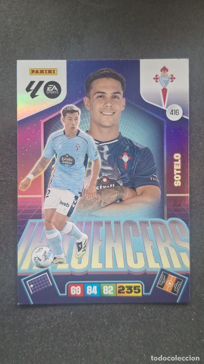 Cromos de F&uacute;tbol: L3 SOTELO CELTA DE VIGO 416 INFLUENCERS ADRENALYN XL LIGA 2025/2026 25 26 PANINI