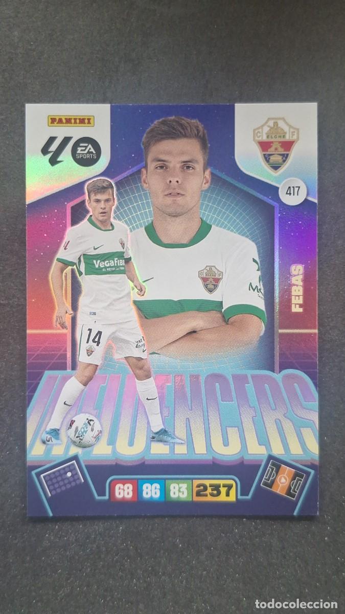 Cromos de F&uacute;tbol: L3 FEBAS ELCHE C. F. 417 INFLUENCERS ADRENALYN XL LIGA 2025/2026 25 26 PANINI