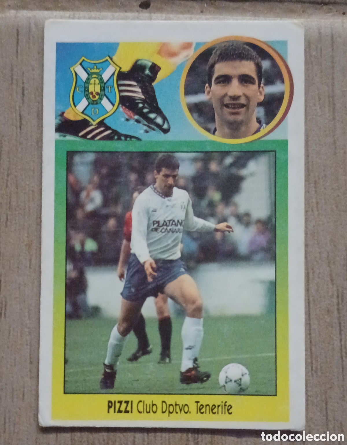 Cromos de F&uacute;tbol: CROMO PIZZI BAJA CD TENERIFE EDICIONES ESTE FUTBOL ESPA&Ntilde;A 93 94 CARTON NUNCA PEGADO