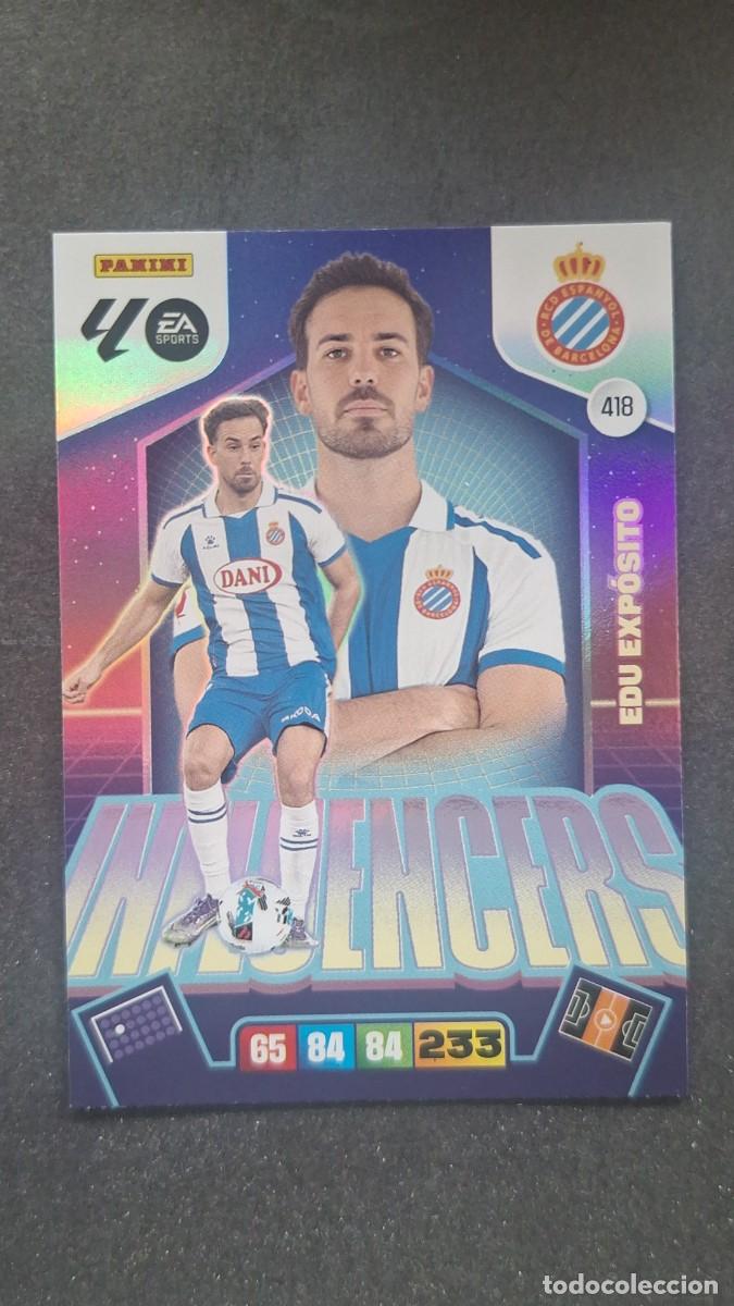 Cromos de F&uacute;tbol: L3 EDU EXPOSITO R. C. D. ESPA&Ntilde;OL 418 INFLUENCERS ADRENALYN XL LIGA 2025/2026 25 26 PANINI