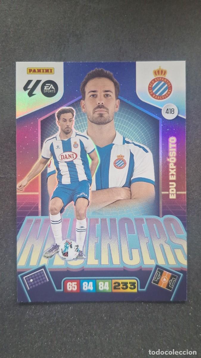 Cromos de F&uacute;tbol: L3 EDU EXPOSITO R. C. D. ESPA&Ntilde;OL 418 INFLUENCERS ADRENALYN XL LIGA 2025/2026 25 26 PANINI