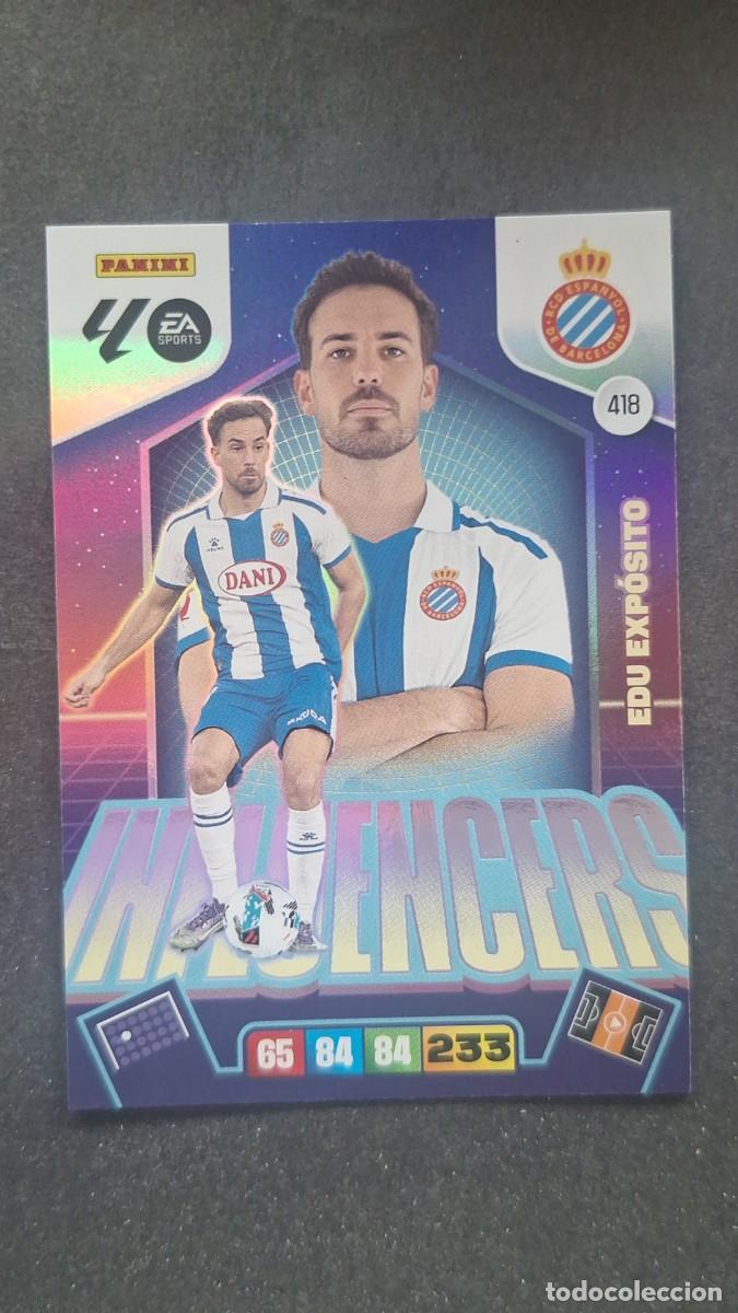 Cromos de F&uacute;tbol: L3 EDU EXPOSITO R. C. D. ESPA&Ntilde;OL 418 INFLUENCERS ADRENALYN XL LIGA 2025/2026 25 26 PANINI