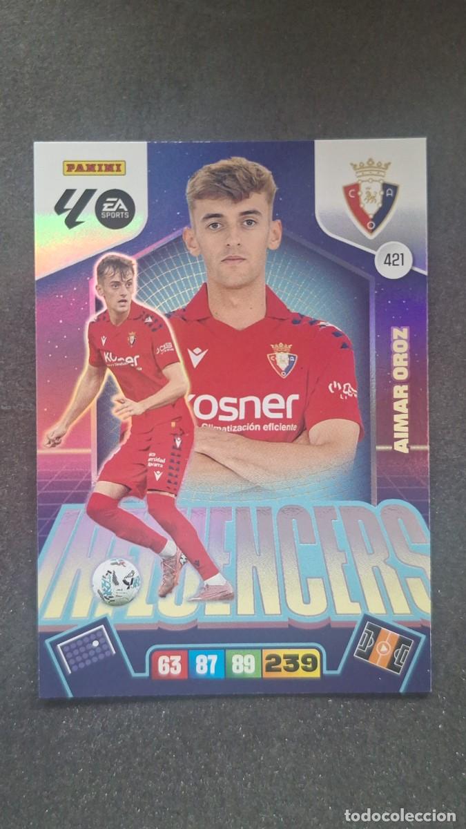 Cromos de F&uacute;tbol: L3 AIMAR OROZ C. A. OSASUNA 421 INFLUENCERS ADRENALYN XL LIGA 2025/2026 25 26 PANINI