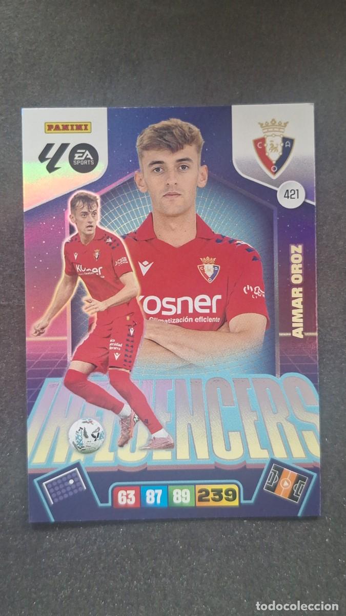 Cromos de F&uacute;tbol: L3 AIMAR OROZ C. A. OSASUNA 421 INFLUENCERS ADRENALYN XL LIGA 2025/2026 25 26 PANINI