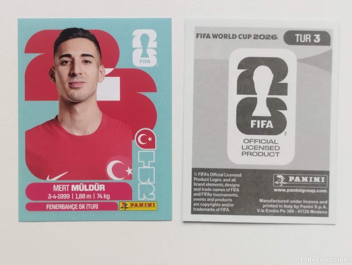 Cromos de F&uacute;tbol: CROMO STICKER WORLD CUP 2026 MUNDIAL 26 PANINI TURQUIA TUR3 TUR 3 MOLDUR