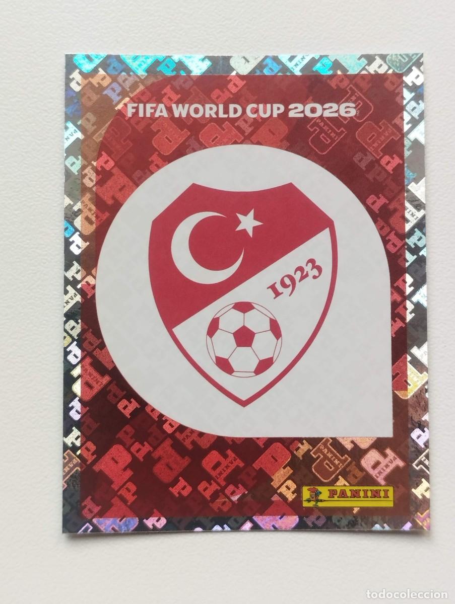 Cromos de F&uacute;tbol: CROMO STICKER WORLD CUP 2026 MUNDIAL 26 PANINI TURQUIA TUR1 TUR 1 ESCUDO