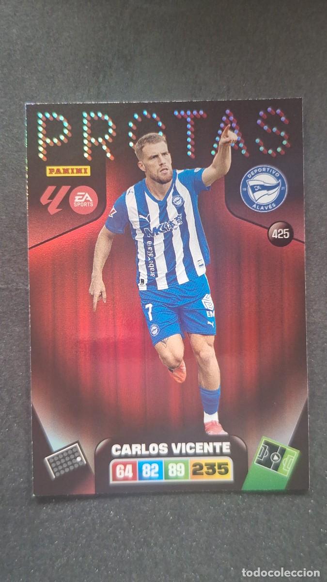 Cromos de F&uacute;tbol: L3 CARLOS VICENTE DEPORTIVO ALAVES 425 PROTAS ADRENALYN XL LIGA 2025/2026 25 26 PANINI