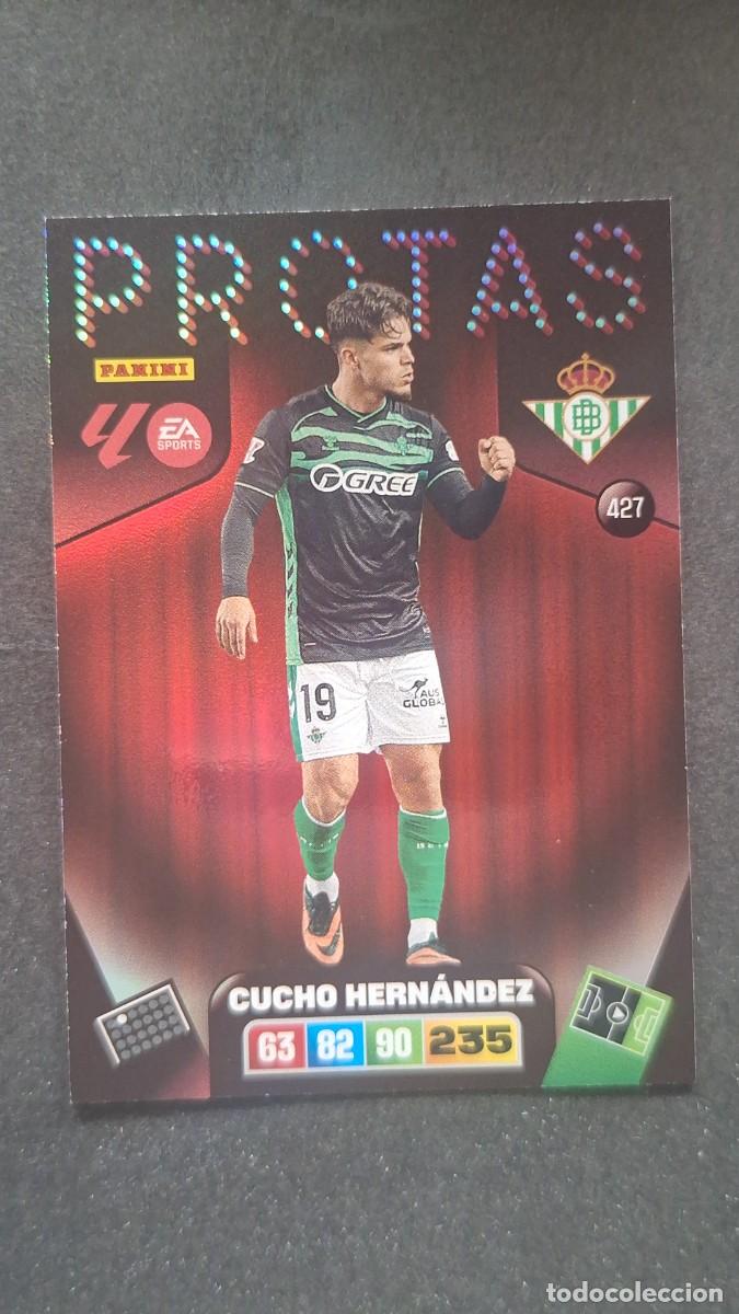 Fu&szlig;ball-Sticker: L3 CUCHO HERNANDEZ REAL BETIS BALOMPIE 427 PROTAS ADRENALYN XL LIGA 2025/2026 25 26 PANINI