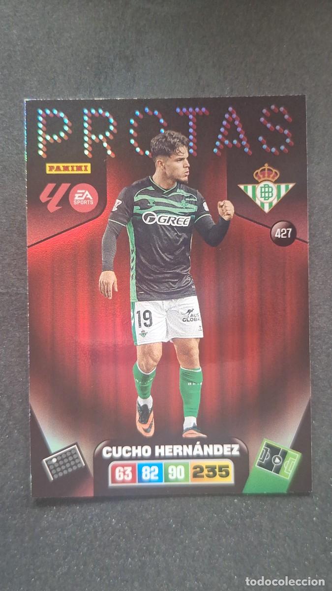 Fu&szlig;ball-Sticker: L3 CUCHO HERNANDEZ REAL BETIS BALOMPIE 427 PROTAS ADRENALYN XL LIGA 2025/2026 25 26 PANINI