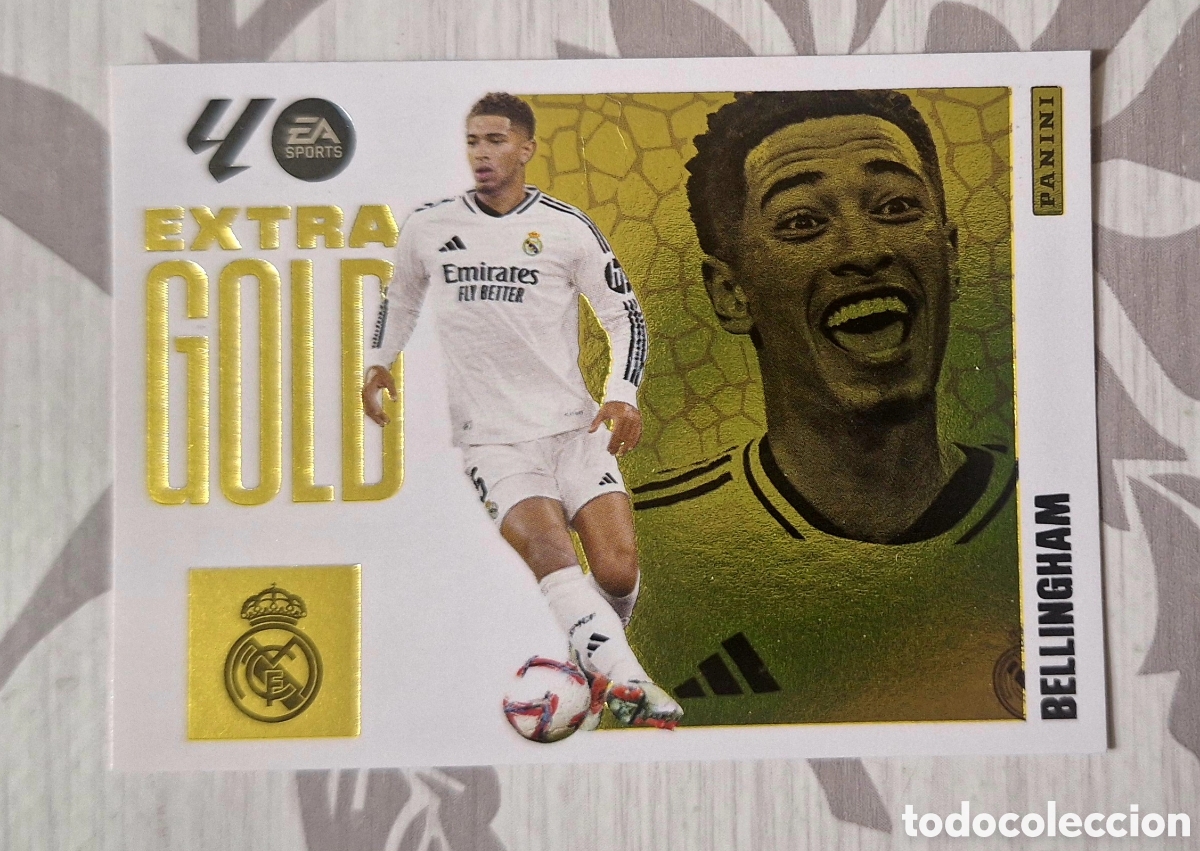 Fu&szlig;ball-Sticker: Bellingham Extra gold 2025 2026.