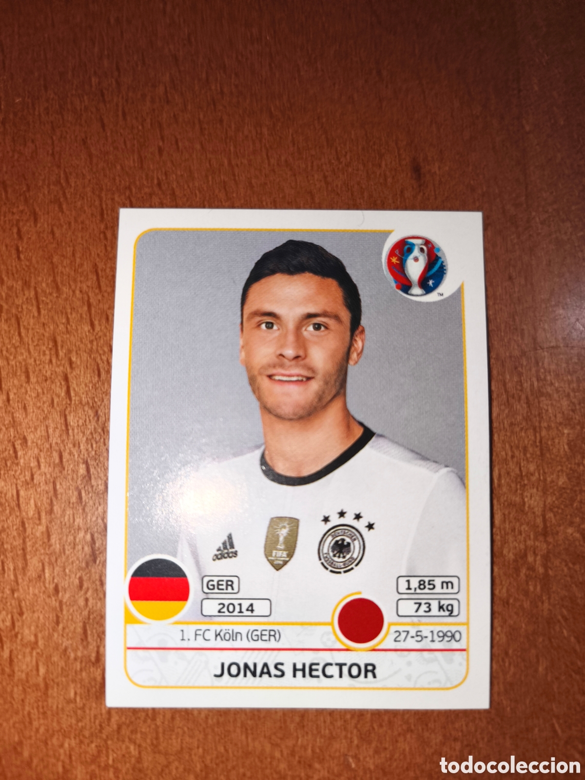 Fu&szlig;ball-Sticker: Jonas Hector n&deg;246 UEFA Euro 2016 Alemania