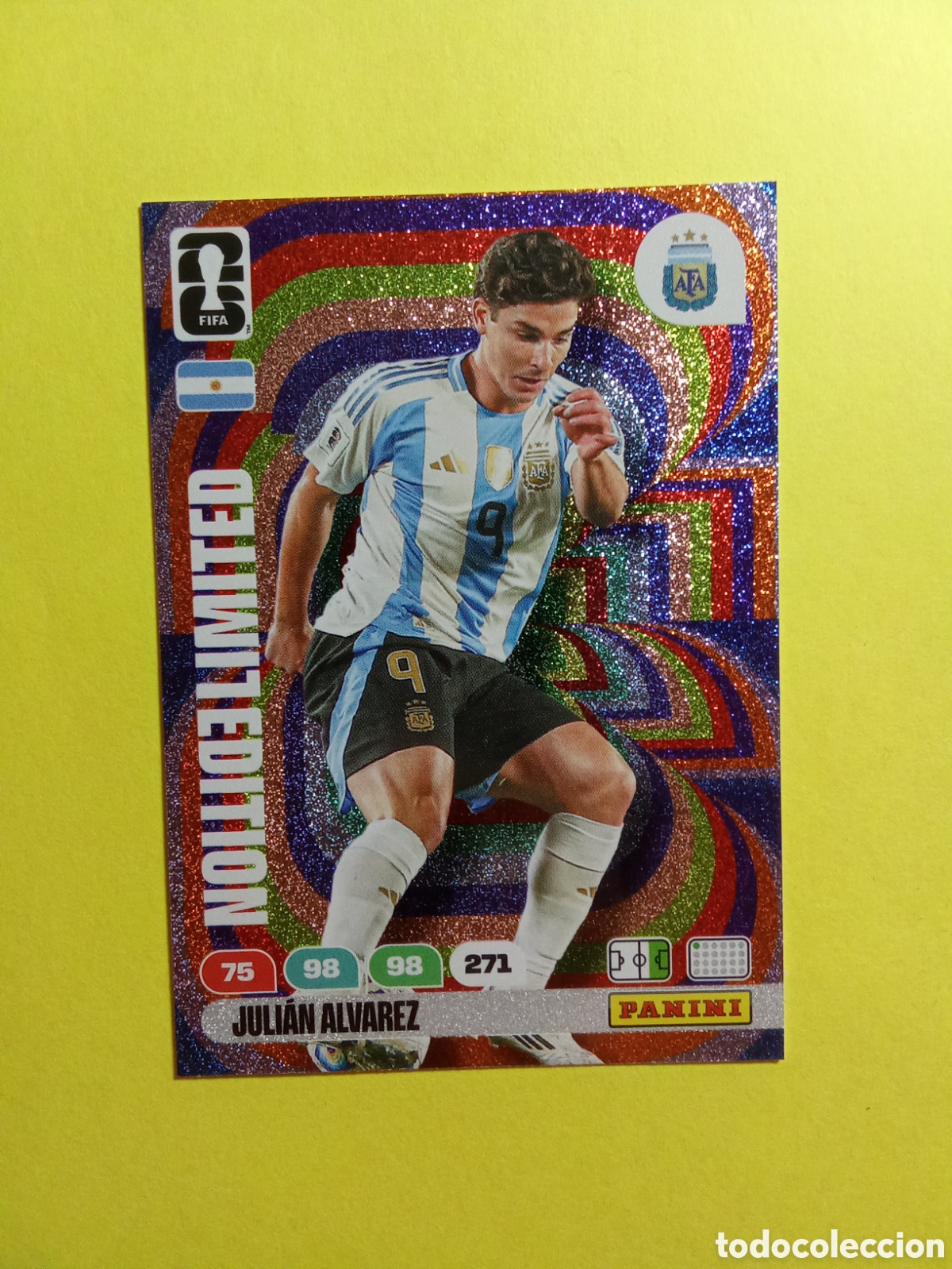 Fu&szlig;ball-Sticker: EDICION LIMITADA JULIAN ALVAREZ ARGENTINA FIFA WORLD CUP 26 MUNDIAL 2026 LIMITED EDITION