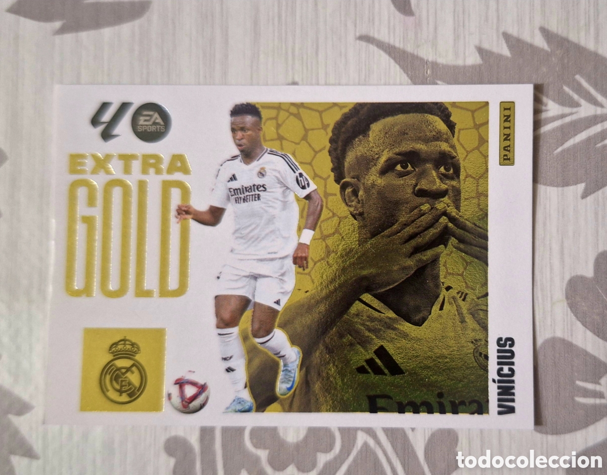 Fu&szlig;ball-Sticker: Vinicius Extra gold 2025 2026.