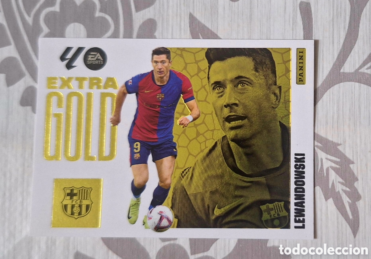 Fu&szlig;ball-Sticker: Lewandoski Extra gold 2025 2026.