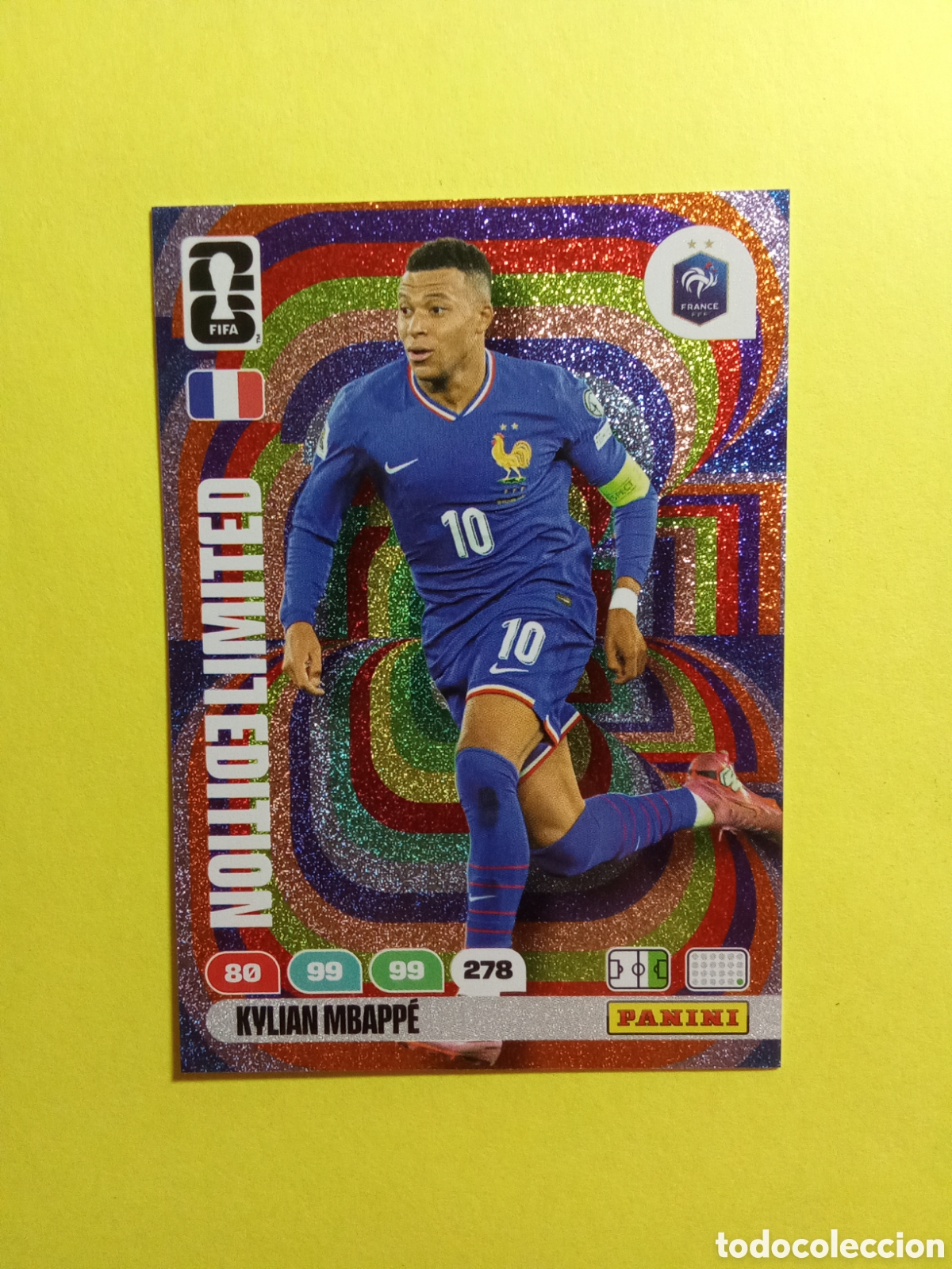 Cromos de F&uacute;tbol: EDICION LIMITADA MBAPPE FRANCIA FIFA WORLD CUP 26 MUNDIAL 2026 LIMITED EDITION