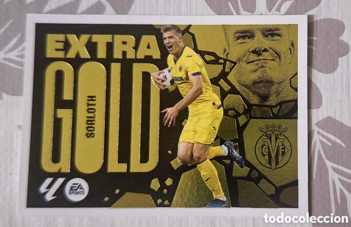 Fu&szlig;ball-Sticker: Sorloth Extra gold 2024 2025