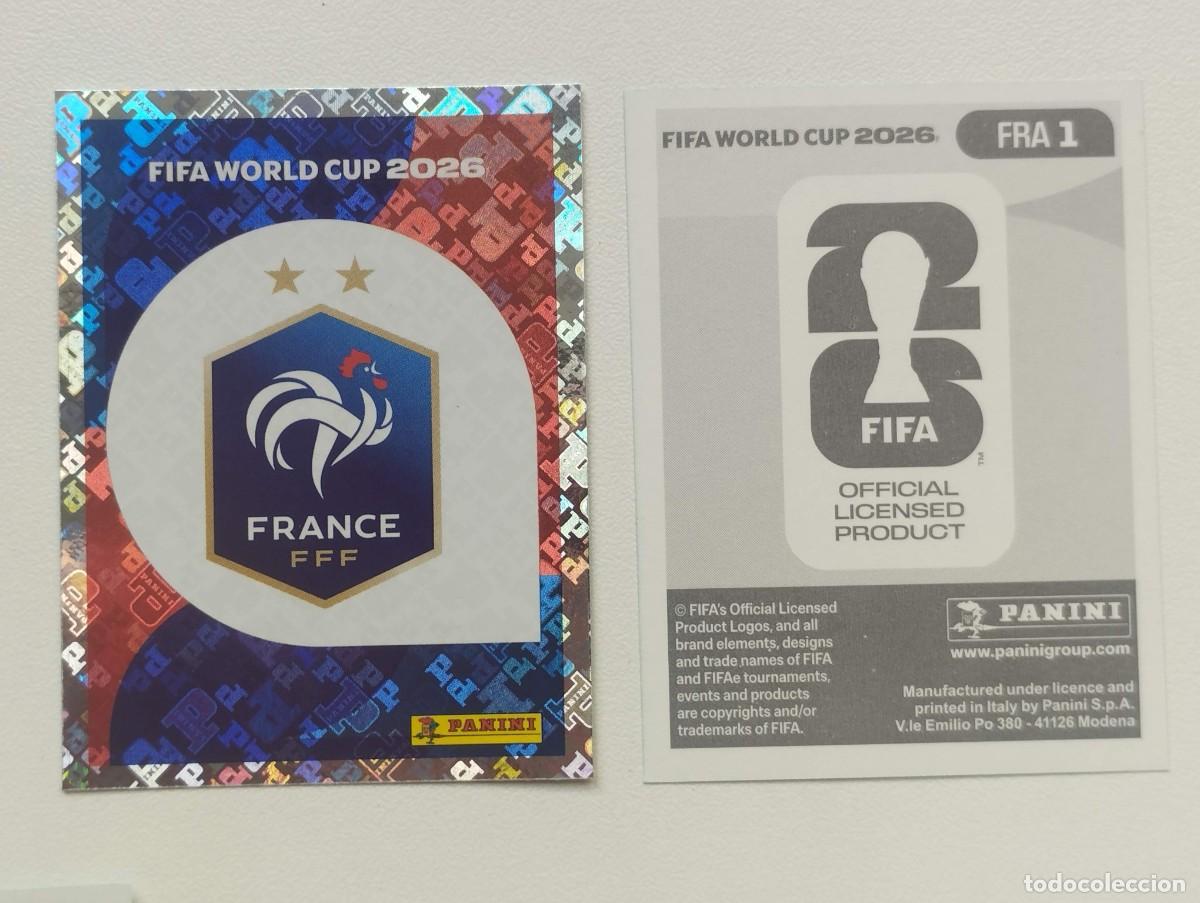 Cromos de F&uacute;tbol: CROMO STICKER WORLD CUP 2026 MUNDIAL 26 PANINI FRANCIA FRA1 FRA 1 ESCUDO