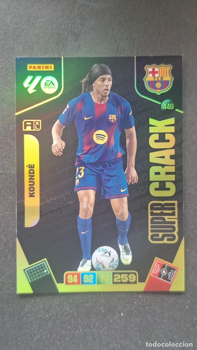 Cromos de F&uacute;tbol: L3 KOUNDE F. C. BARCELONA 449 SUPER CRACK ADRENALYN XL LIGA 2025/2026 25 26 PANINI