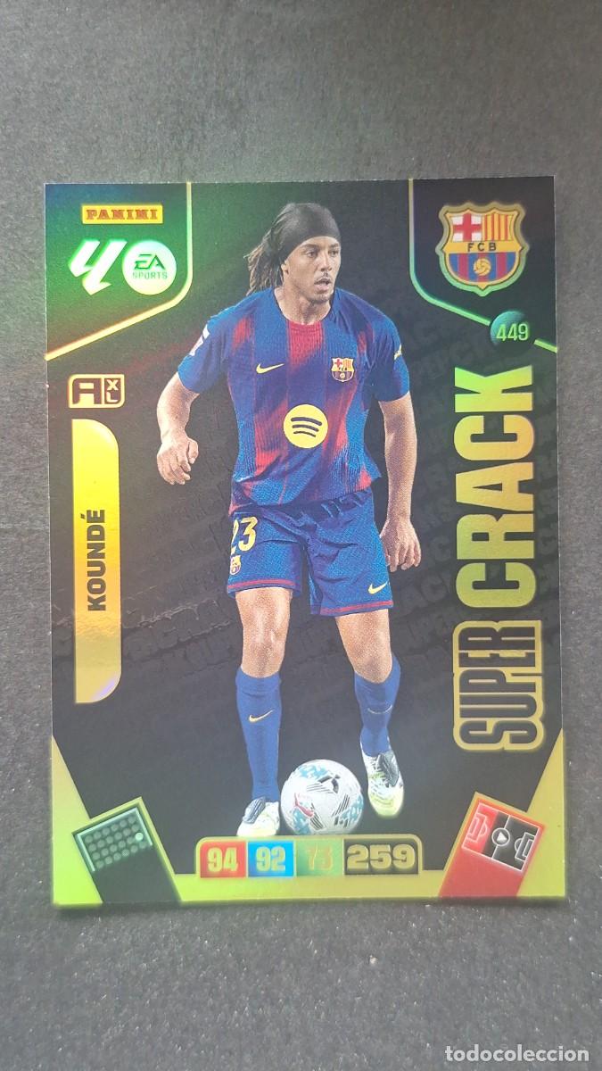 Cromos de F&uacute;tbol: L3 KOUNDE F. C. BARCELONA 449 SUPER CRACK ADRENALYN XL LIGA 2025/2026 25 26 PANINI