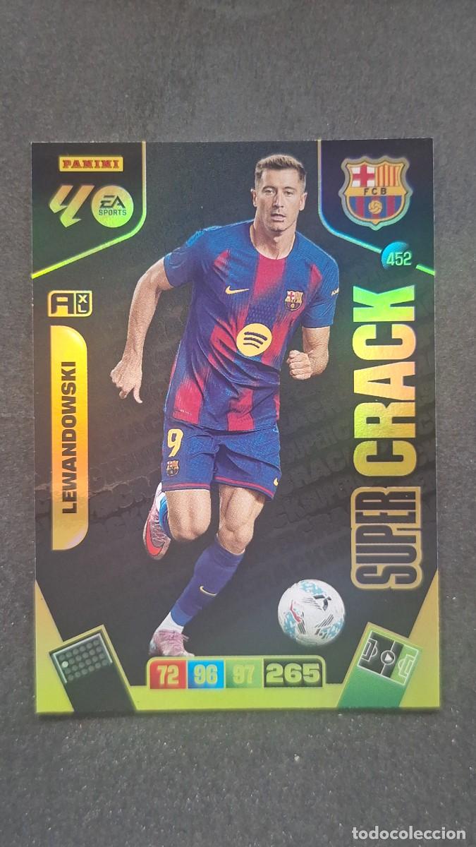 Cromos de F&uacute;tbol: L3 LEWANDOWSKI F. C. BARCELONA 452 SUPER CRACK ADRENALYN XL LIGA 2025/2026 25 26 PANINI