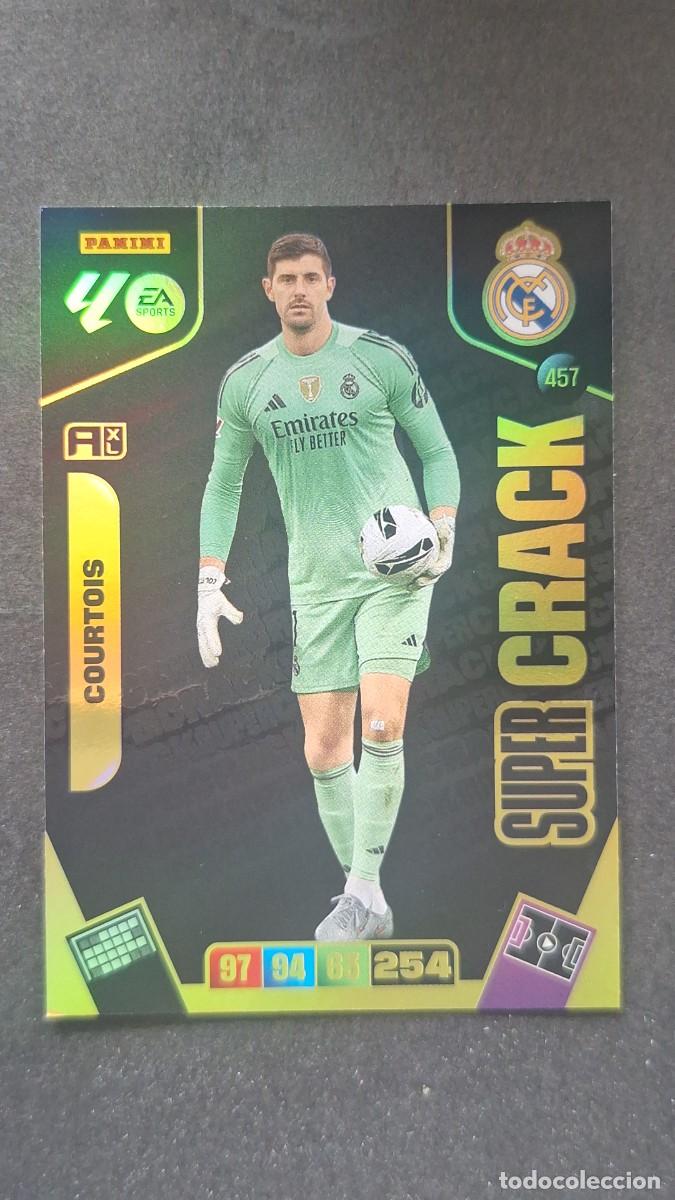 Cromos de F&uacute;tbol: L3 COURTOIS REAL MADRID 457 SUPER CRACK ADRENALYN XL LIGA 2025/2026 25 26 PANINI
