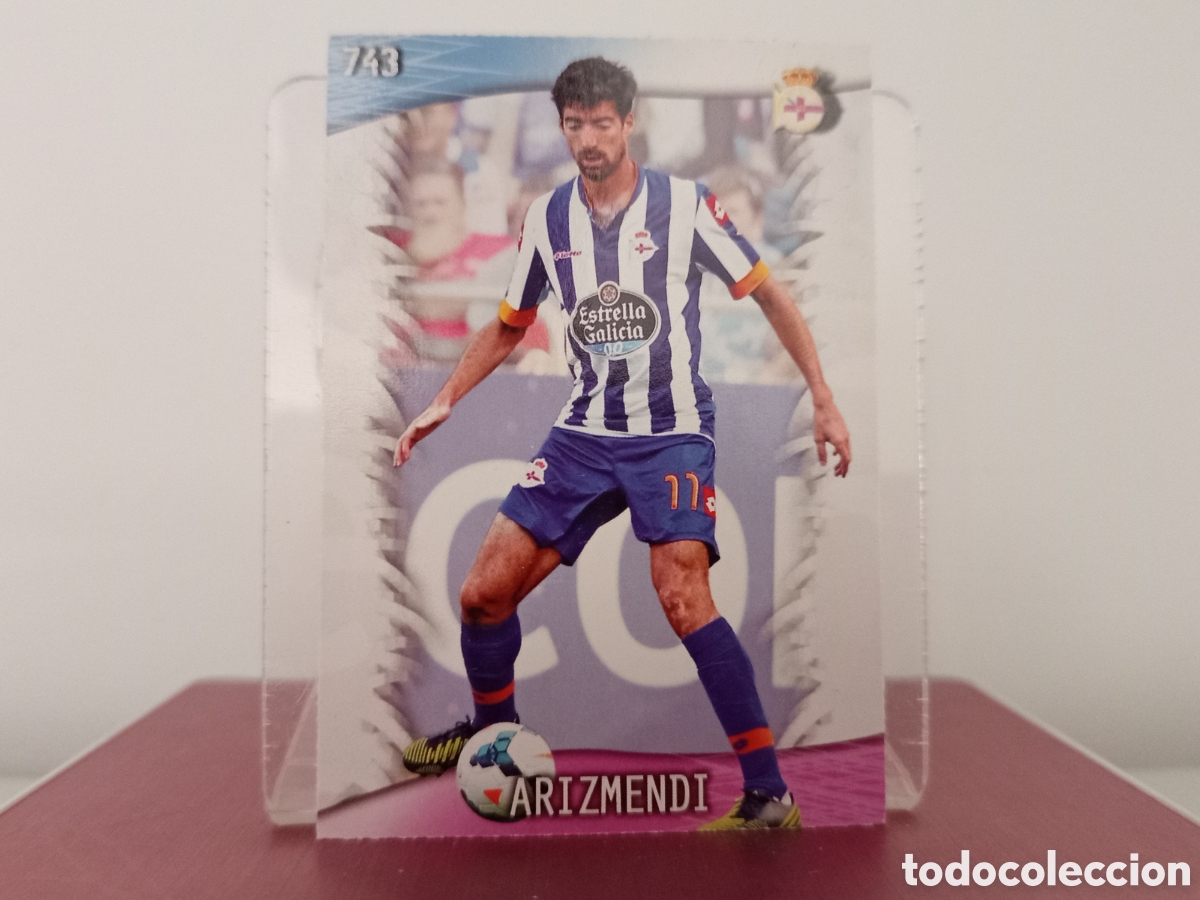 Fu&szlig;ball-Sticker: ❇️ CROMO ⚽ ARIZMENDI DEPORTIVO DE LA CORU&Ntilde;A 743 FICHAS LIGA 2013 2014 13 14 QUIZ MUNDICROMO ❇️