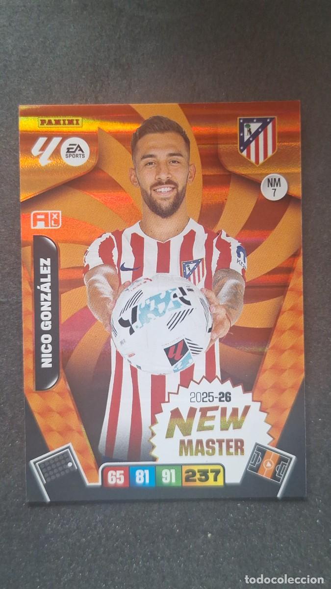 Cartes &agrave; collectionner de Football: L3 NICO GONZALEZ ATLETICO DE MADRID NEW MASTER 7 ADRENALYN XL LIGA 2025/2026 25 26 PANINI