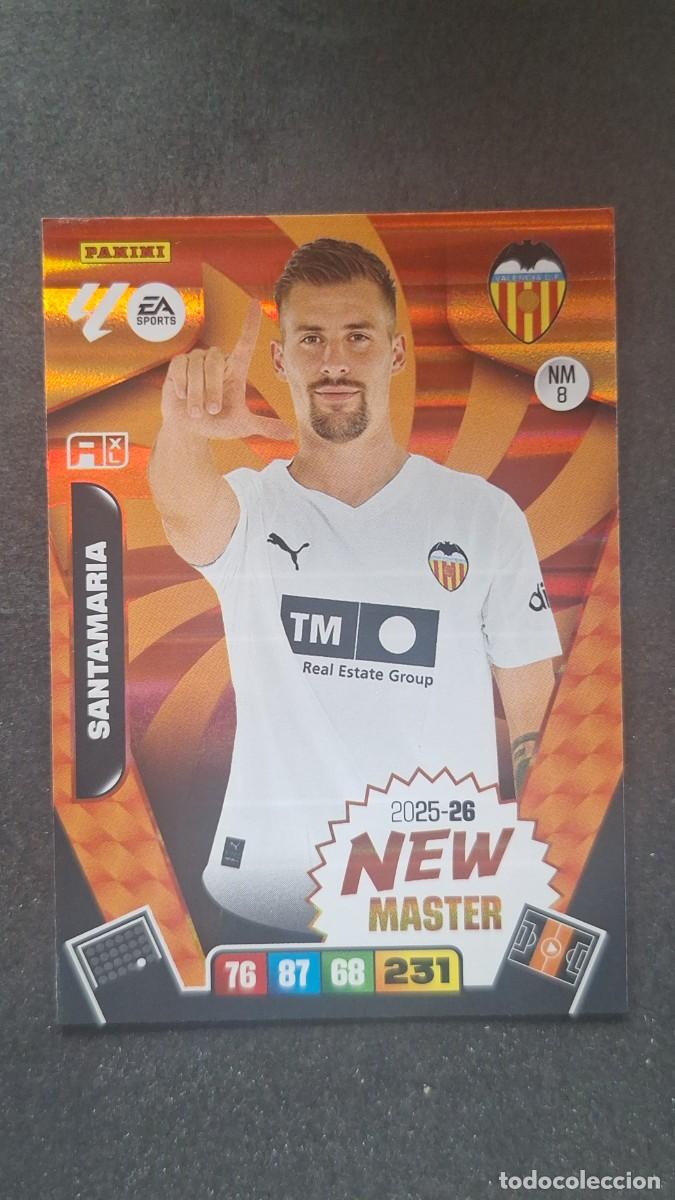 Cartes &agrave; collectionner de Football: L3 SANTAMARIA VALENCIA C. F. NEW MASTER 8 ADRENALYN XL LIGA 2025/2026 25 26 PANINI