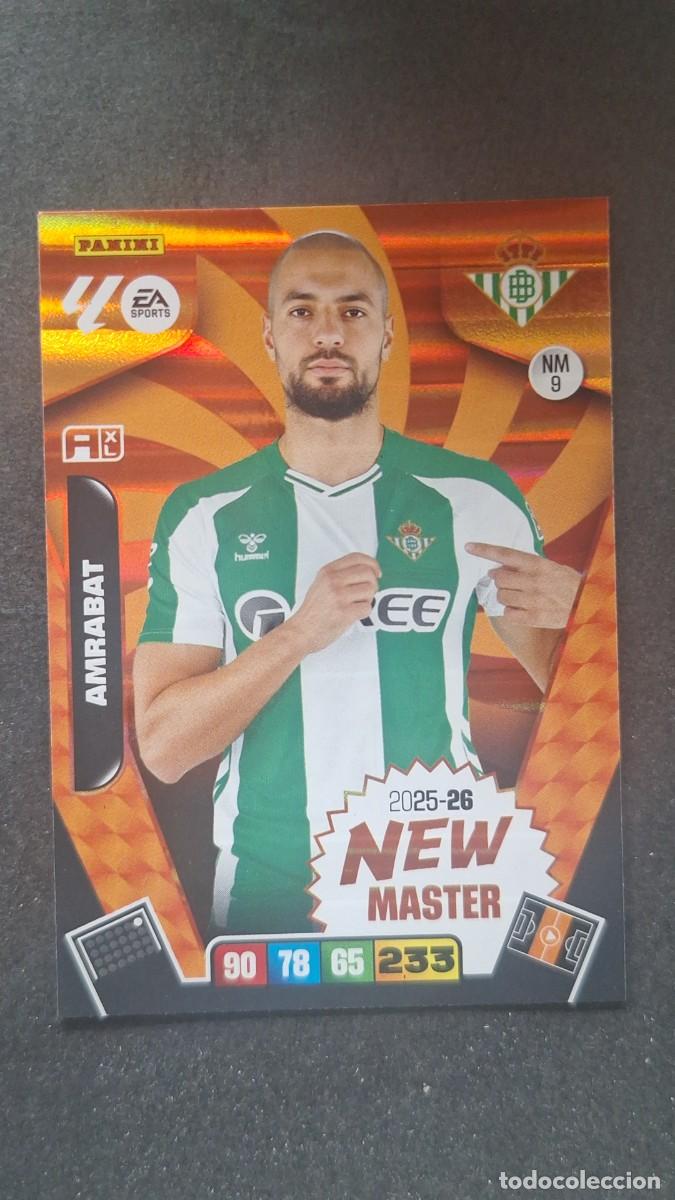 Cartes &agrave; collectionner de Football: L3 AMRABAT REAL BETIS BALOMPIE NEW MASTER 9 ADRENALYN XL LIGA 2025/2026 25 26 PANINI