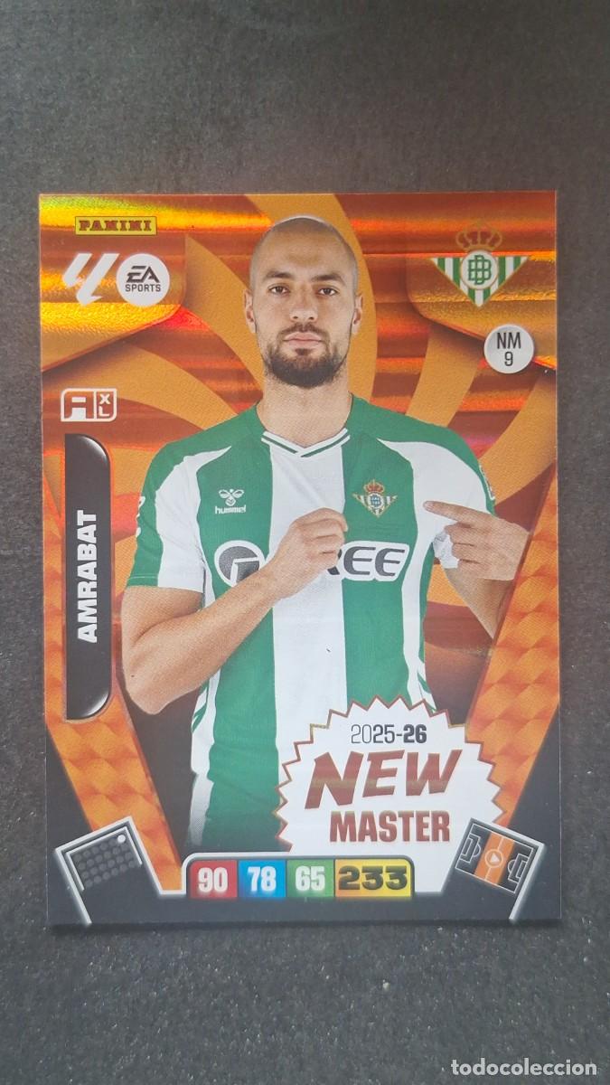 Cartes &agrave; collectionner de Football: L3 AMRABAT REAL BETIS BALOMPIE NEW MASTER 9 ADRENALYN XL LIGA 2025/2026 25 26 PANINI