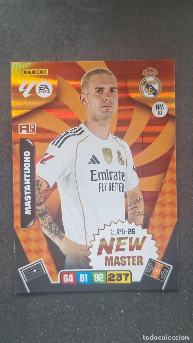 Cartes &agrave; collectionner de Football: L3 MASTANTUONO REAL MADRID NEW MASTER 10 ADRENALYN XL LIGA 2025/2026 25 26 PANINI