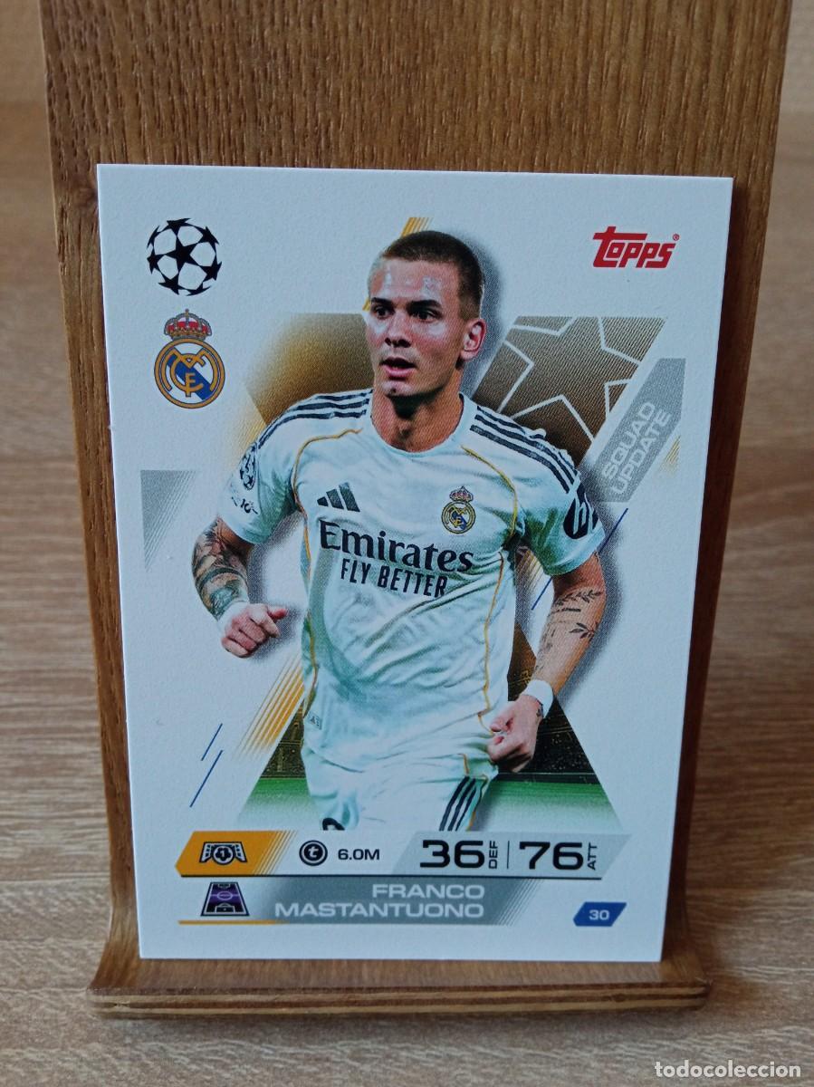Cartes &agrave; collectionner de Football: Mastantuono #30 Real Madrid Topps Match Attax Champions League 2025 2026 Extra Squad Update