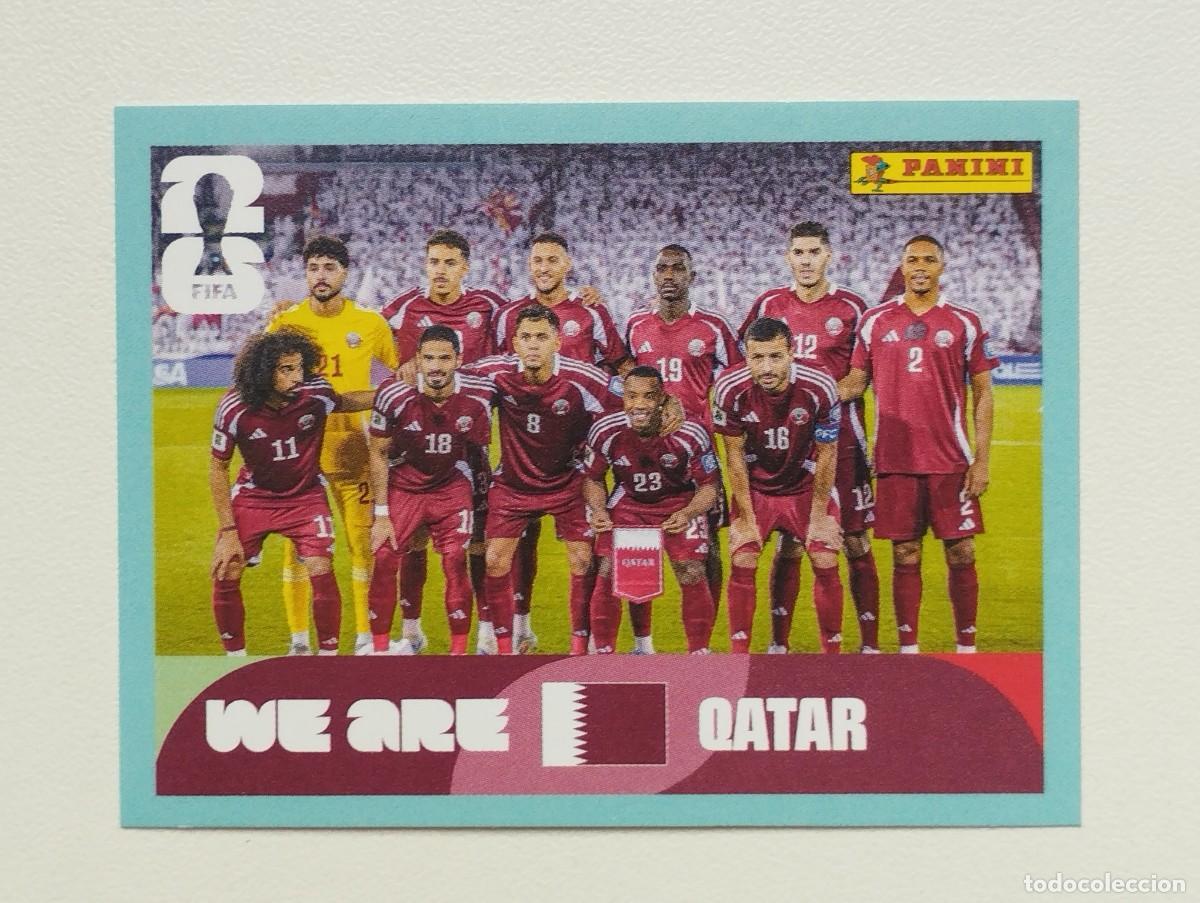 Cartes &agrave; collectionner de Football: CROMO STICKER WORLD CUP 2026 MUNDIAL 26 PANINI QATAR QAT13 QAT 13 PLANTILLA ALINEACION