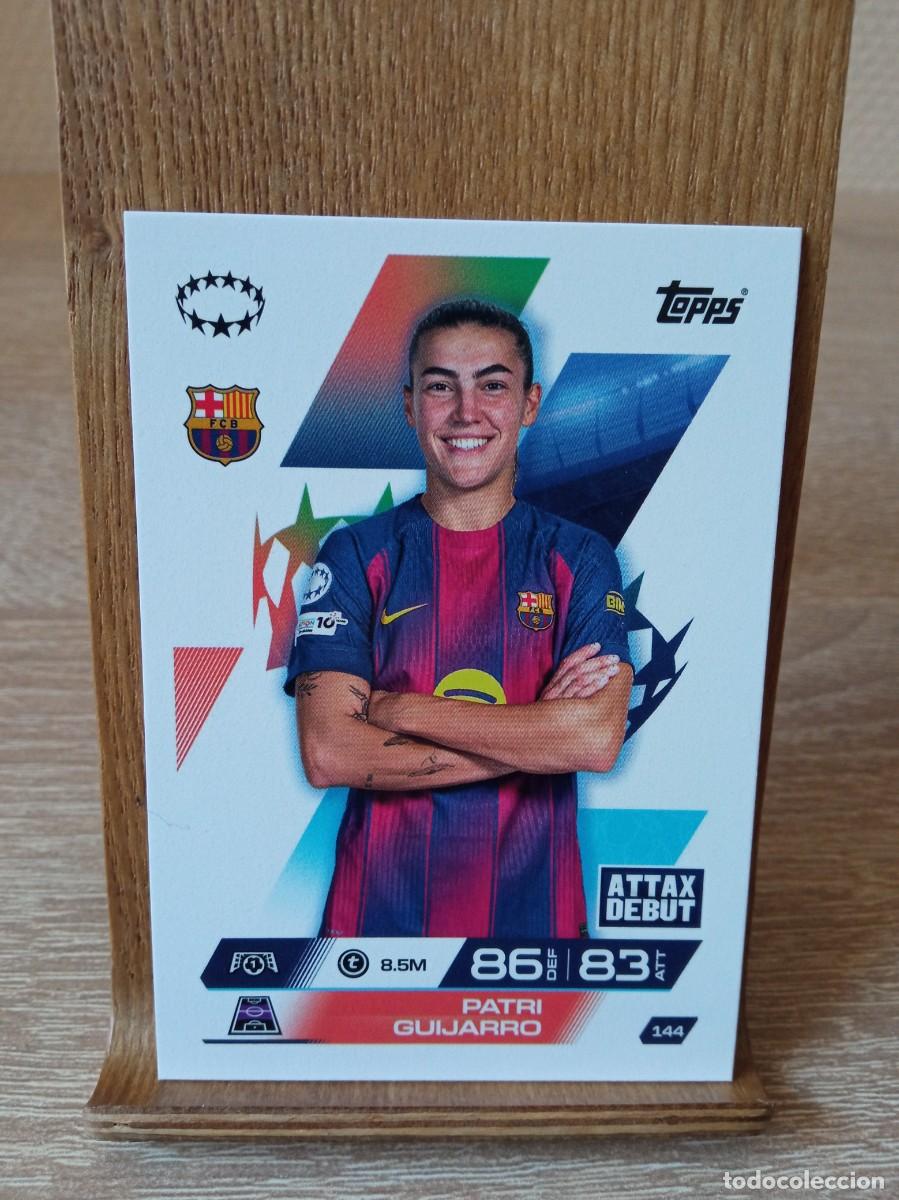 Fu&szlig;ball-Sticker: Patri Guijarro #144 Barcelona Topps Match Attax Champions League 2025 2026 Extra