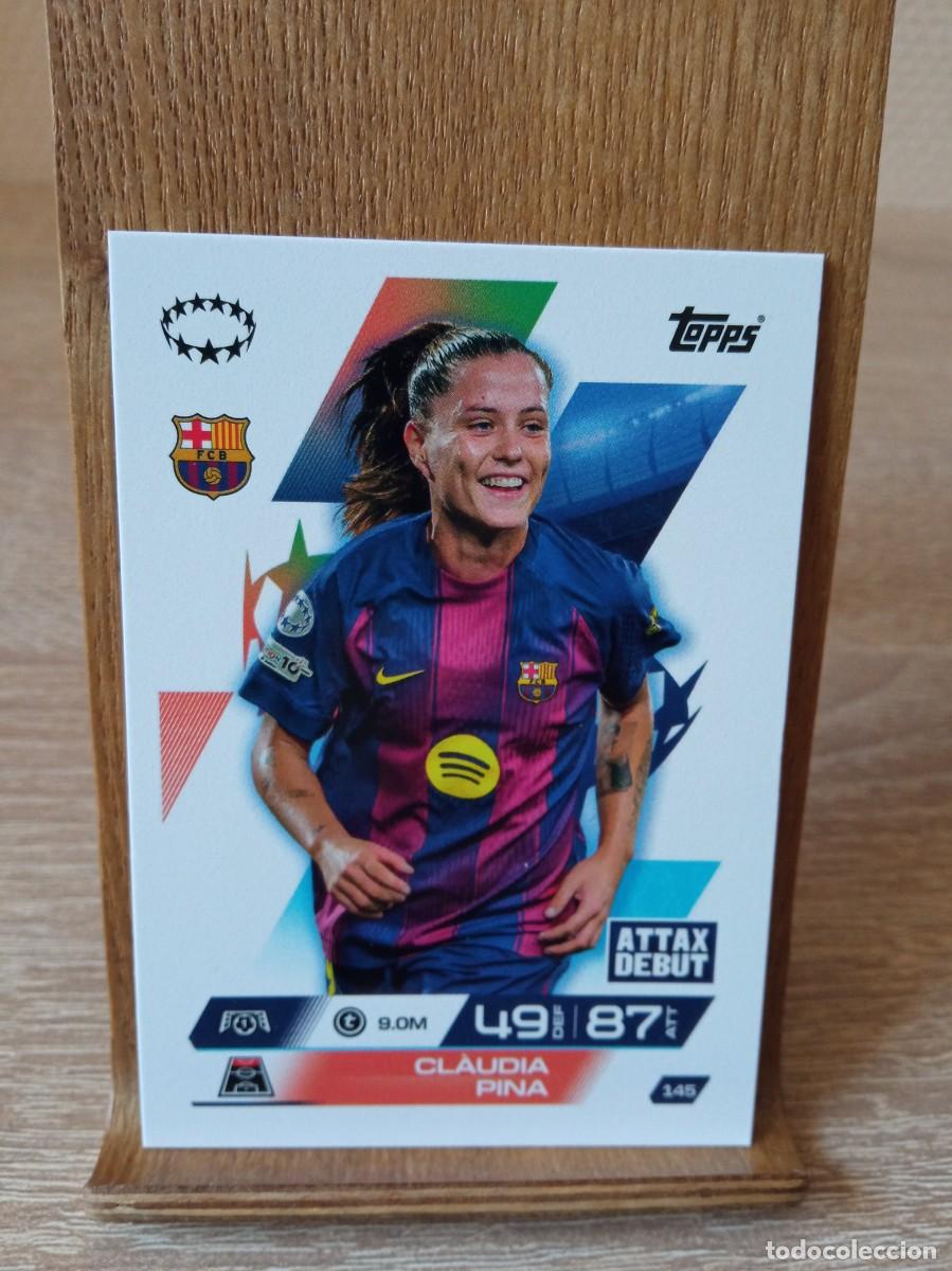 Fu&szlig;ball-Sticker: Claudia Pina #145 Barcelona Topps Match Attax Champions League 2025 2026 Extra