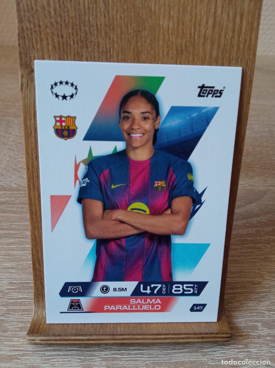 Fu&szlig;ball-Sticker: Salma Paralluelo #147 Barcelona Topps Match Attax Champions League 2025 2026 Extra
