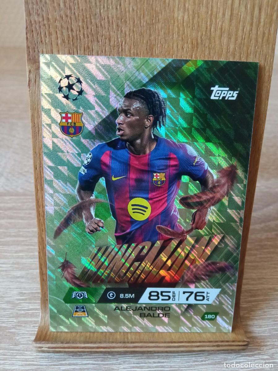 Fu&szlig;ball-Sticker: Balde #180 Barcelona Topps Match Attax Champions League 2025 2026 Extra Wingman