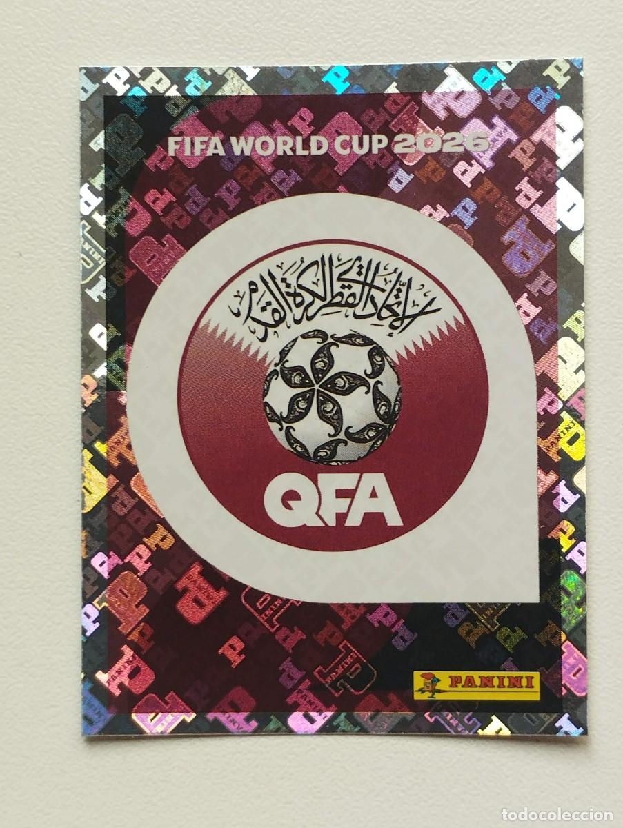 Fu&szlig;ball-Sticker: CROMO STICKER WORLD CUP 2026 MUNDIAL 26 PANINI QATAR QAT1 QAT 1 ESCUDO