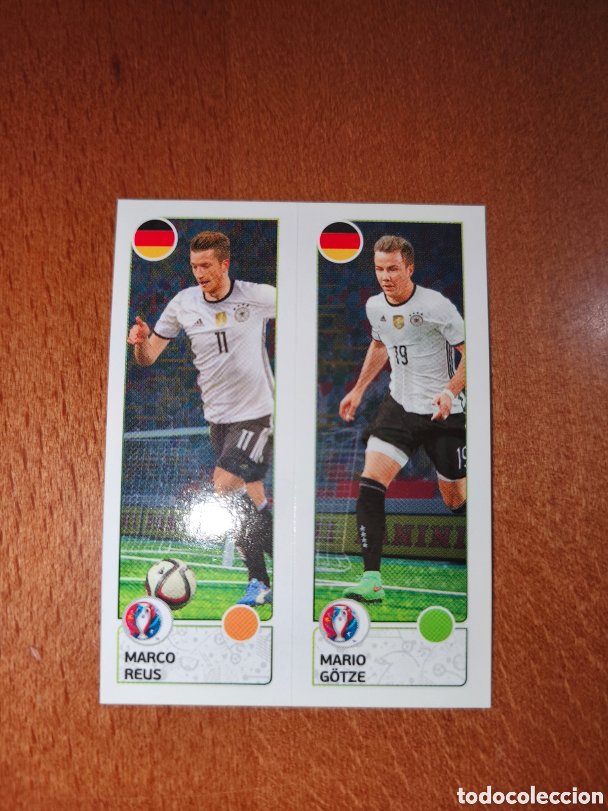 Cromos de F&uacute;tbol: Marco Reus/Mario Gotze n&deg;266 UEFA Euro 2016 Alemania